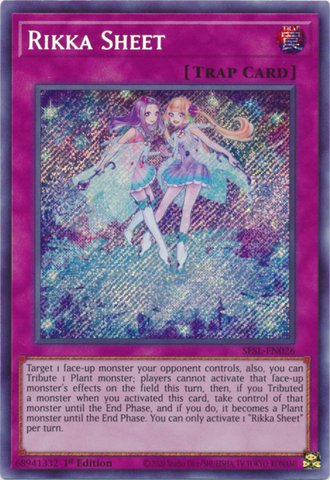 Rikka Sheet [SESL-EN026] Secret Rare - Yu-Gi-Oh! - Card Brawlers | Quebec | Canada |