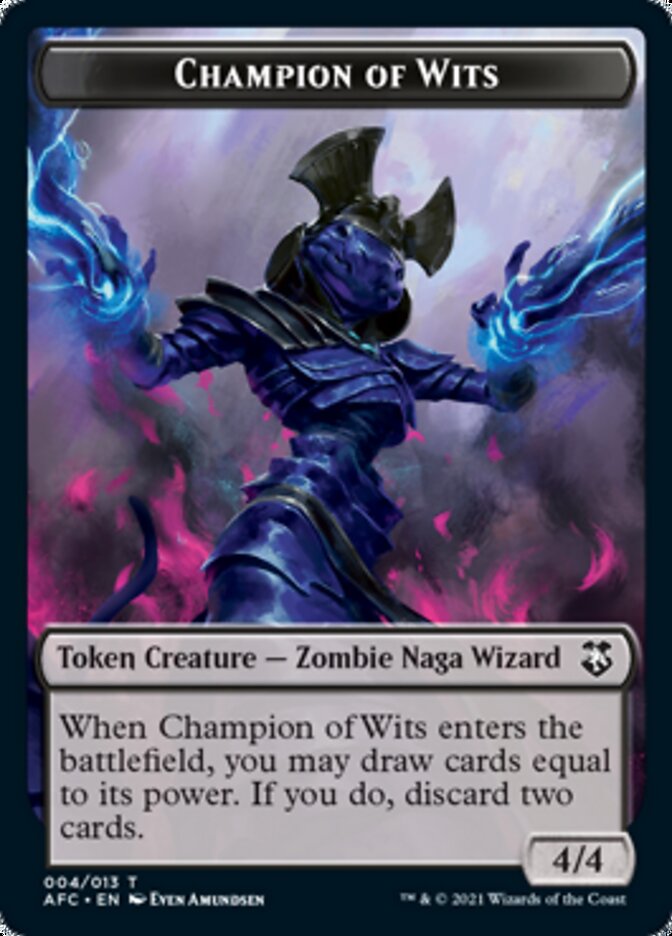 Champion of Wits // Illusion Double-Sided Token [Dungeons & Dragons: Adventures in the Forgotten Realms Commander Tokens] - Magic: The Gathering - Card Brawlers | Quebec | Canada |