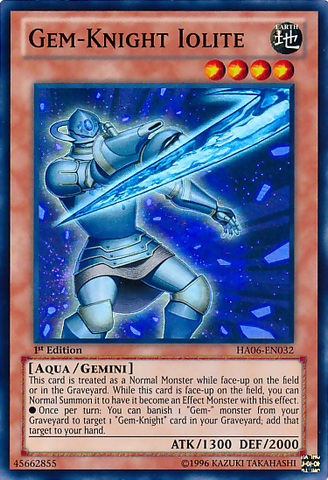 Gem-Knight Iolite [HA06-EN032] Super Rare - Yu-Gi-Oh! - Card Brawlers | Quebec | Canada |