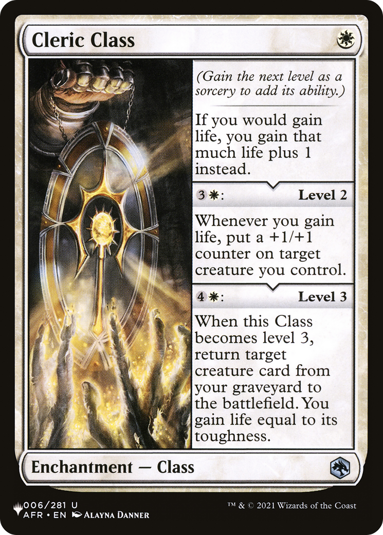 Cleric Class [The List] - Magic: The Gathering - Card Brawlers | Quebec | Canada |