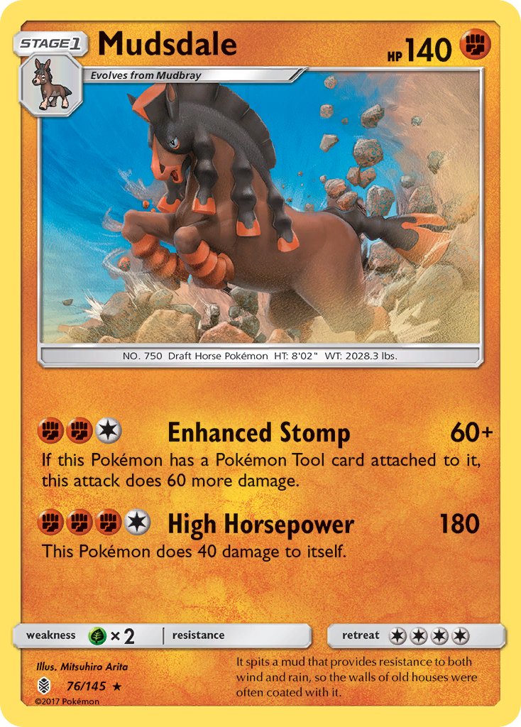 Mudsdale (76/145) [Sun & Moon: Guardians Rising] - Pokémon - Card Brawlers | Quebec | Canada |