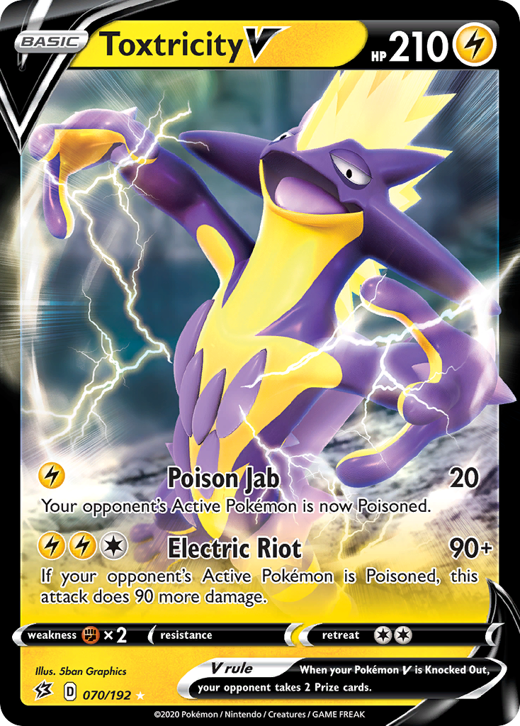 Toxtricity V (070/192) [Sword & Shield: Rebel Clash] - Pokémon - Card Brawlers | Quebec | Canada |