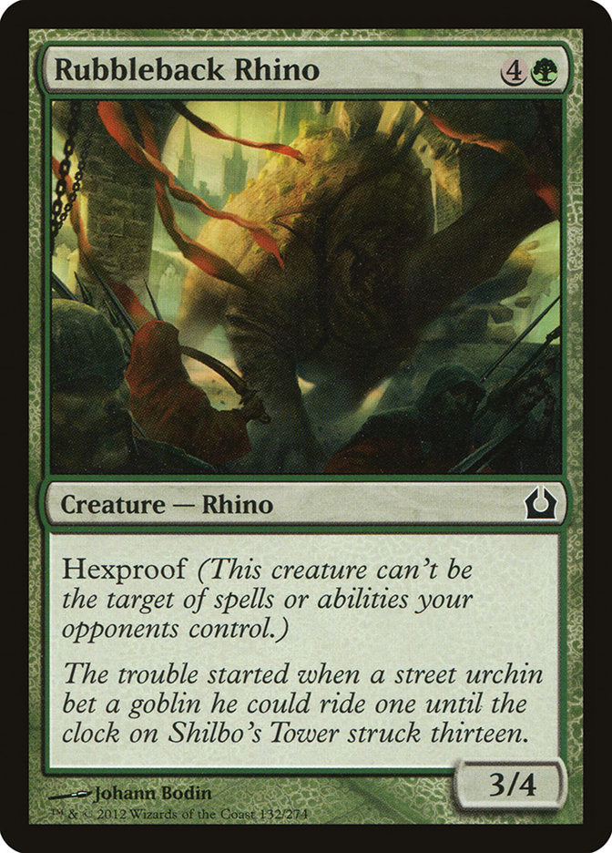 Rubbleback Rhino [Return to Ravnica] - Magic: The Gathering - Card Brawlers | Quebec | Canada |