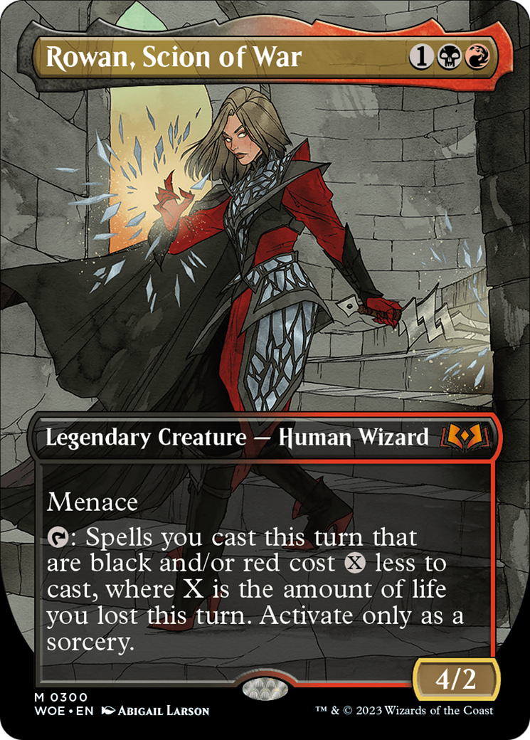 Rowan, Scion of War (Borderless Alternate Art) [Wilds of Eldraine] - Magic: The Gathering - Card Brawlers | Quebec | Canada |