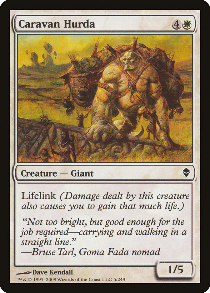 Caravan Hurda [Zendikar] - Magic: The Gathering - Card Brawlers | Quebec | Canada |