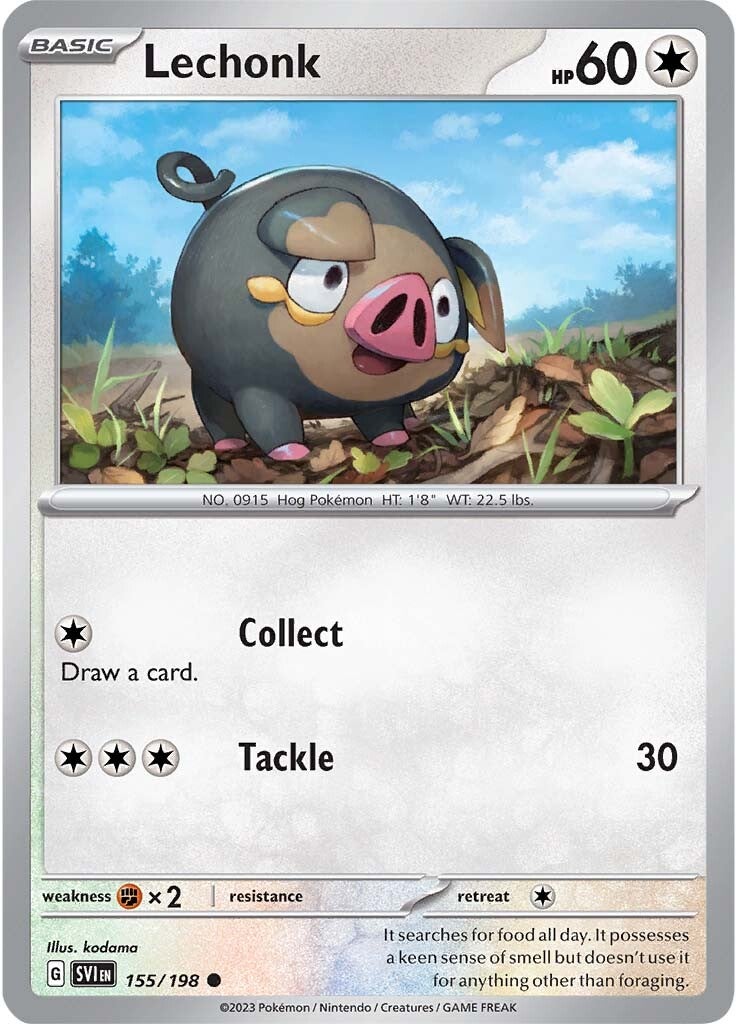 Lechonk (155/198) [Scarlet & Violet: Base Set] - Pokémon - Card Brawlers | Quebec | Canada |