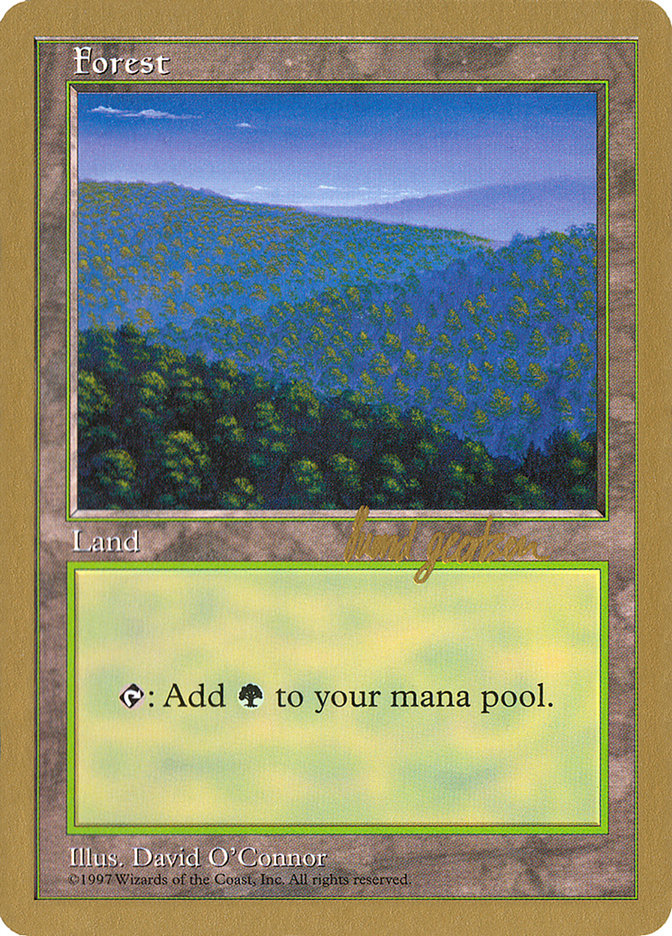 Forest (418) (Svend Geertsen) [World Championship Decks 1997] - Magic: The Gathering - Card Brawlers | Quebec | Canada |