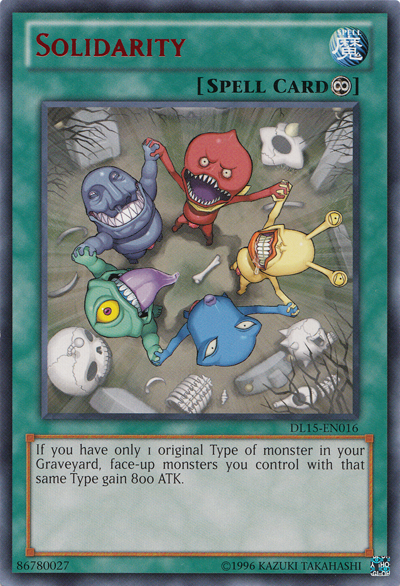 Solidarity (Red) [DL15-EN016] Rare - Yu-Gi-Oh! - Card Brawlers | Quebec | Canada |