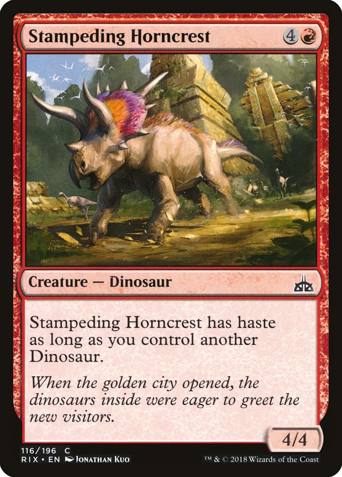 Stampeding Horncrest [Rivals of Ixalan] - Magic: The Gathering - Card Brawlers | Quebec | Canada |