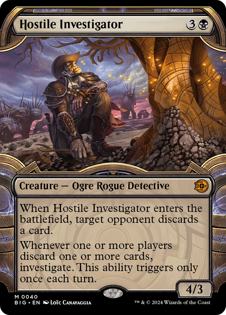 Hostile Investigator (Showcase) [Outlaws of Thunder Junction: The Big Score] - Magic: The Gathering - Card Brawlers | Quebec | Canada |