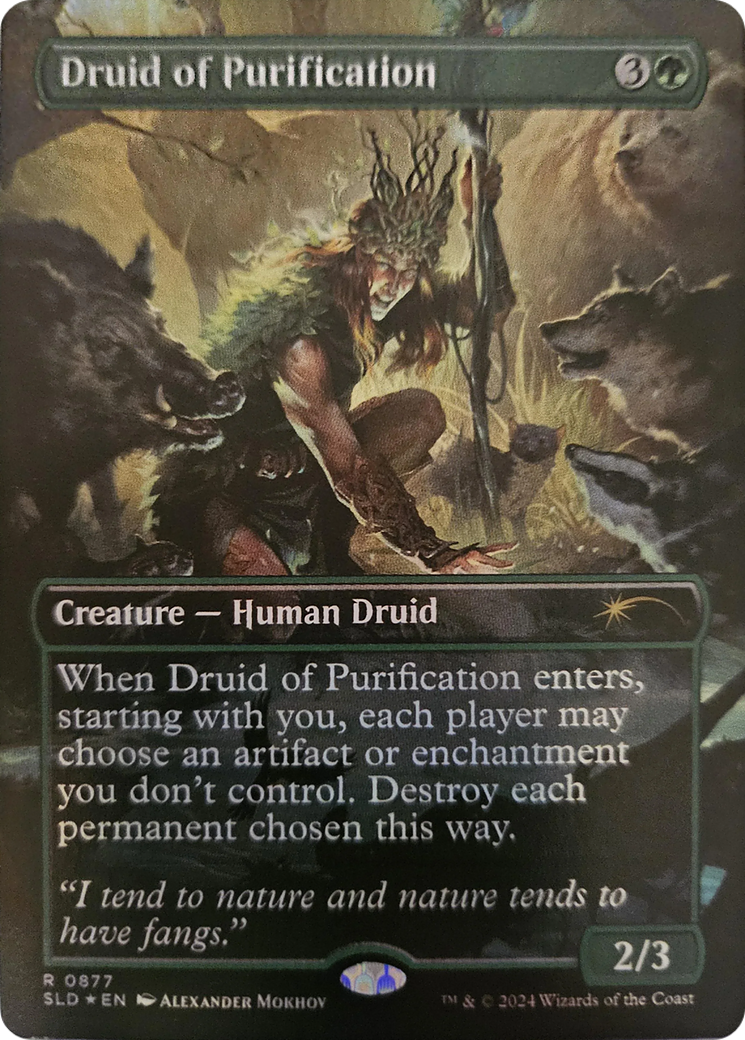 Druid of Purification (Rainbow Foil) [Secret Lair Drop Series] - Magic: The Gathering - Card Brawlers | Quebec | Canada |
