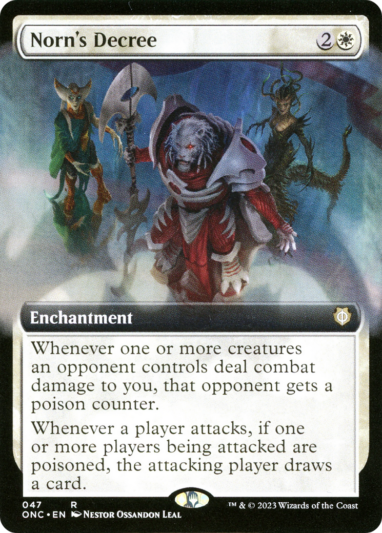 Norn's Decree (Extended Art) [Phyrexia: All Will Be One Commander] - Magic: The Gathering - Card Brawlers | Quebec | Canada |