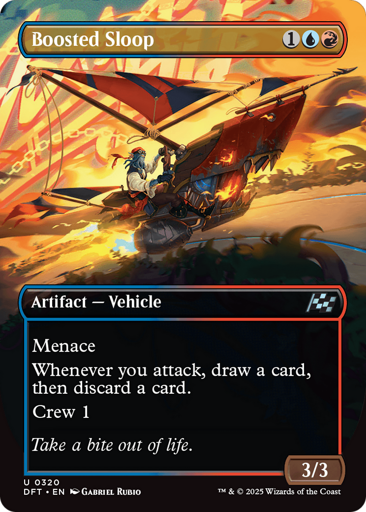 Boosted Sloop (Borderless) [Aetherdrift] - Magic: The Gathering - Card Brawlers | Quebec | Canada |