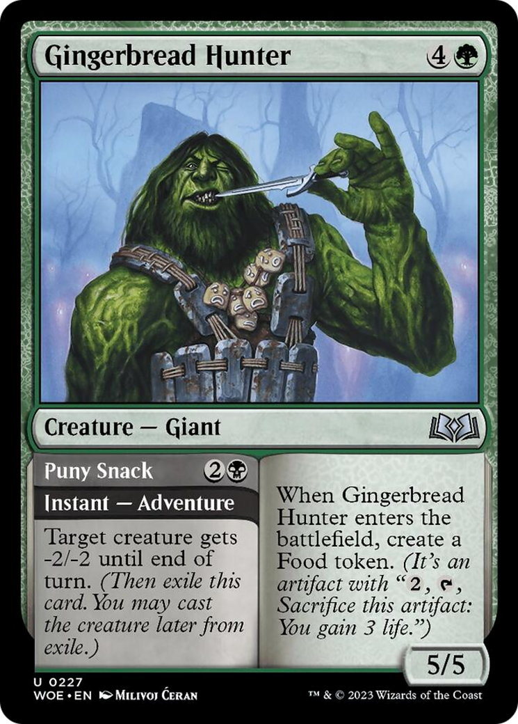 Gingerbread Hunter // Puny Snack [Wilds of Eldraine] - Magic: The Gathering - Card Brawlers | Quebec | Canada |