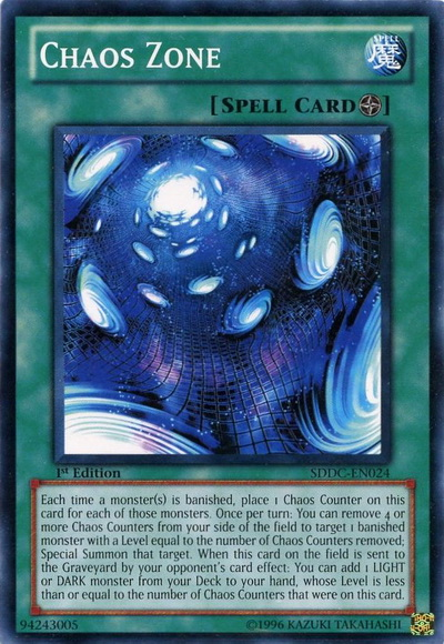 Chaos Zone [SDDC-EN024] Common - Yu-Gi-Oh! - Card Brawlers | Quebec | Canada |