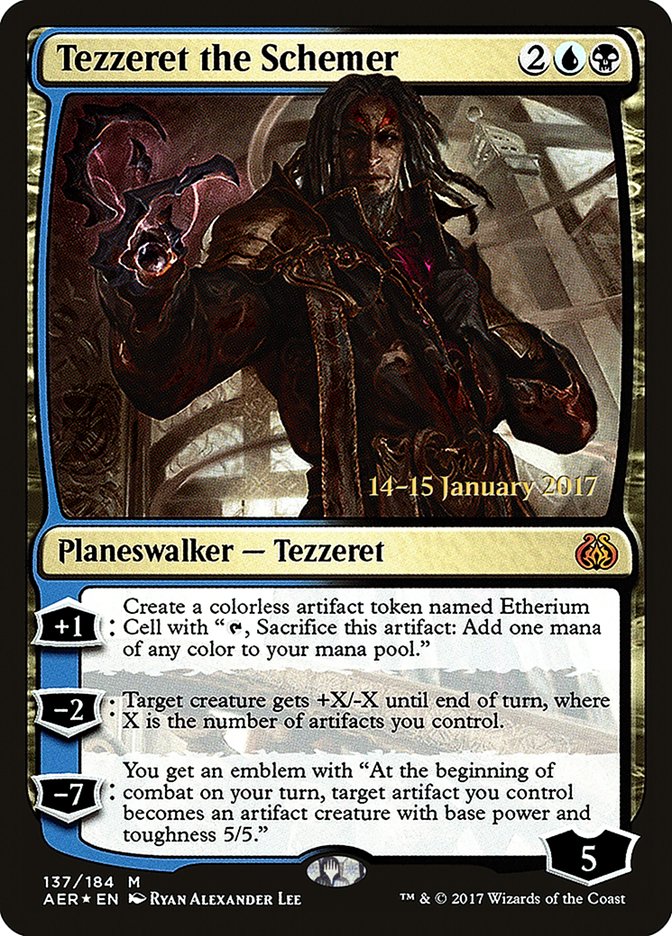 Tezzeret the Schemer [Aether Revolt Prerelease Promos] - Magic: The Gathering - Card Brawlers | Quebec | Canada |