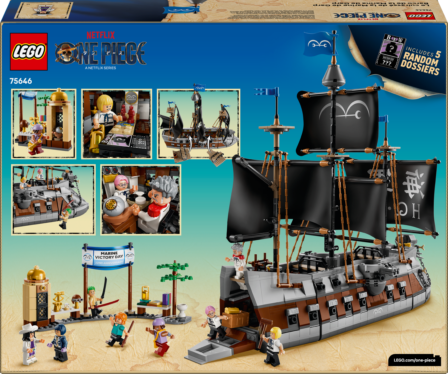 LEGO - One Piece - Garp’s Marine Battleship - Building Kit - 75646