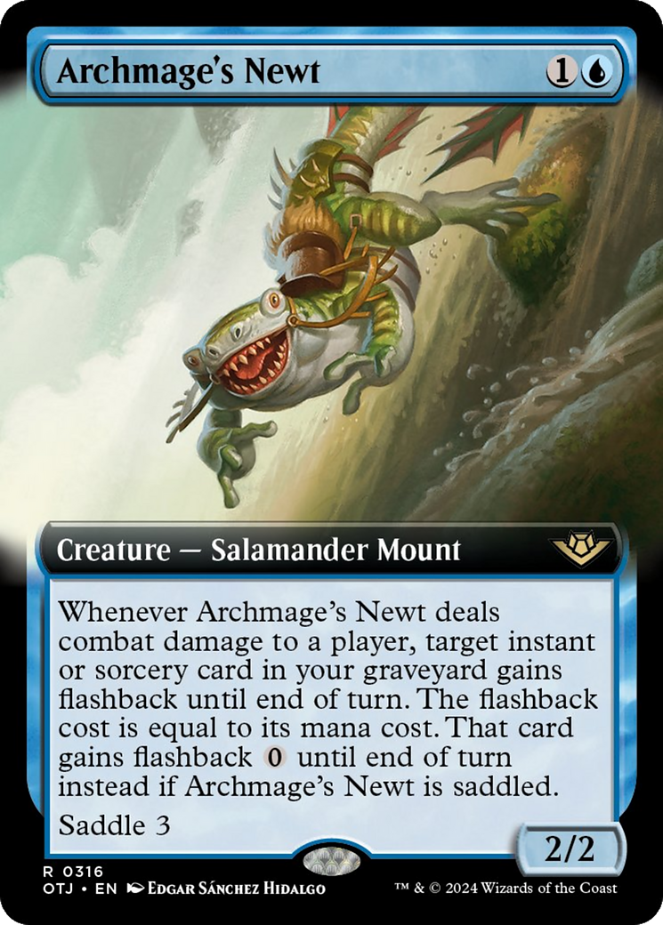 Archmage's Newt (Extended Art) [Outlaws of Thunder Junction] - Magic: The Gathering - Card Brawlers | Quebec | Canada |
