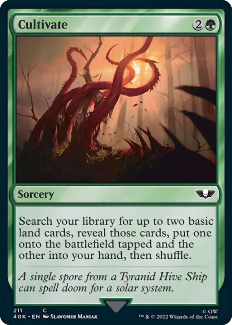Cultivate (Surge Foil) [Warhammer 40,000] - Magic: The Gathering - Card Brawlers | Quebec | Canada |