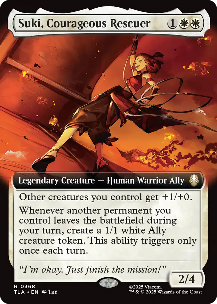 Suki, Courageous Rescuer (Extended Art) [Avatar: The Last Airbender] - Magic: The Gathering - Card Brawlers | Quebec | Canada |