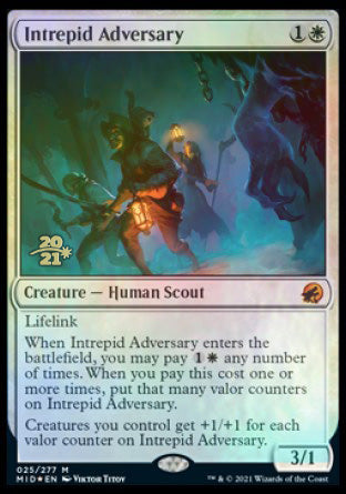 Intrepid Adversary [Innistrad: Midnight Hunt Prerelease Promos] - Magic: The Gathering - Card Brawlers | Quebec | Canada |
