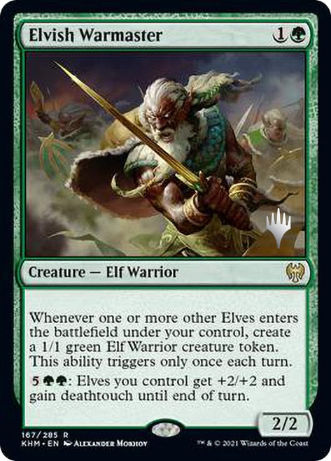 Elvish Warmaster (Promo Pack) [Kaldheim Promos] - Magic: The Gathering - Card Brawlers | Quebec | Canada |