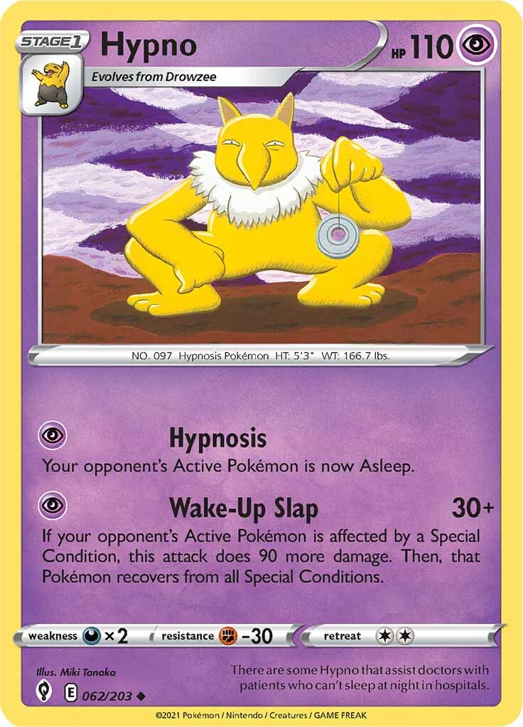 Hypno (062/203) [Sword & Shield: Evolving Skies] - Pokémon - Card Brawlers | Quebec | Canada |