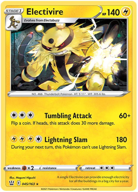 Electivire (045/163) [Sword & Shield: Battle Styles] - Pokémon - Card Brawlers | Quebec | Canada |
