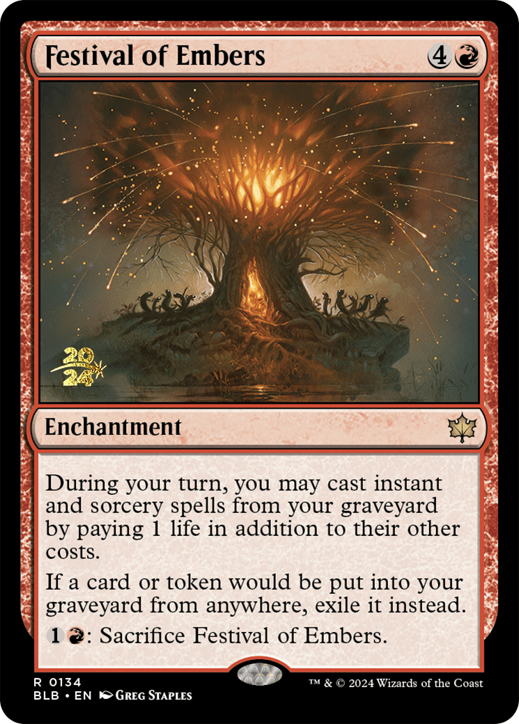 Festival of Embers [Bloomburrow Prerelease Promos] - Magic: The Gathering - Card Brawlers | Quebec | Canada |