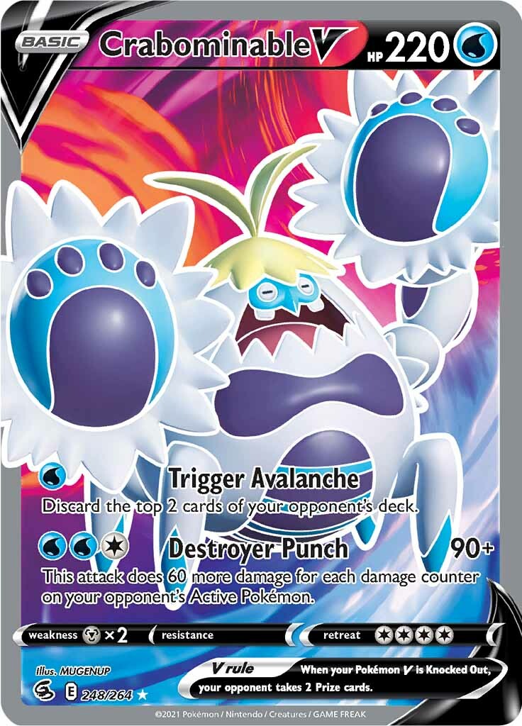 Crabominable V (248/264) [Sword & Shield: Fusion Strike] - Pokémon - Card Brawlers | Quebec | Canada |