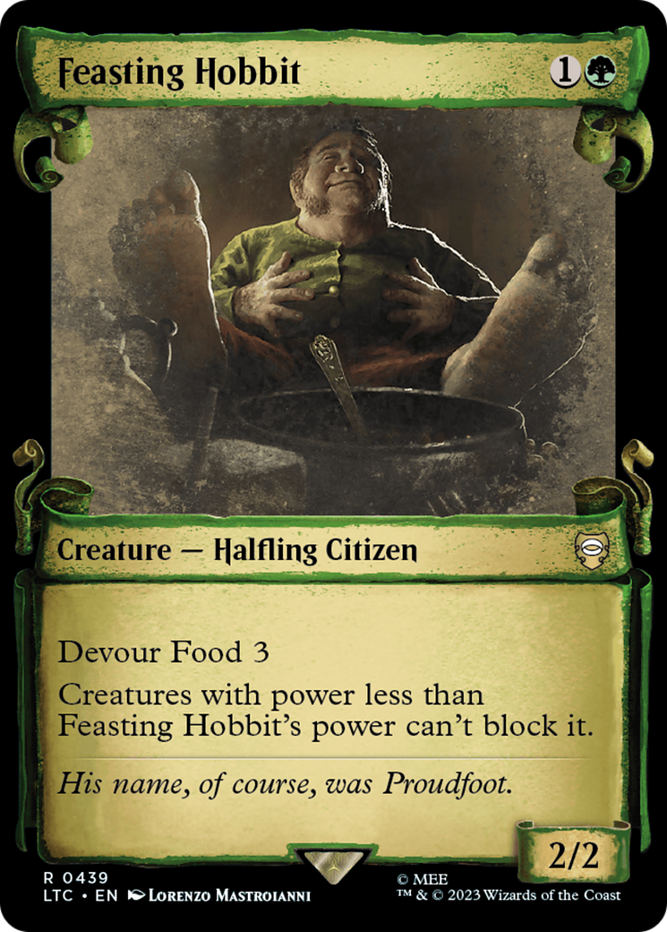 Feasting Hobbit [The Lord of the Rings: Tales of Middle-Earth Commander Showcase Scrolls] - Magic: The Gathering - Card Brawlers | Quebec | Canada |
