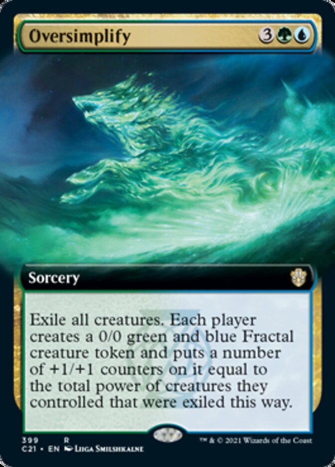 Oversimplify (Extended Art) [Commander 2021] - Magic: The Gathering - Card Brawlers | Quebec | Canada |