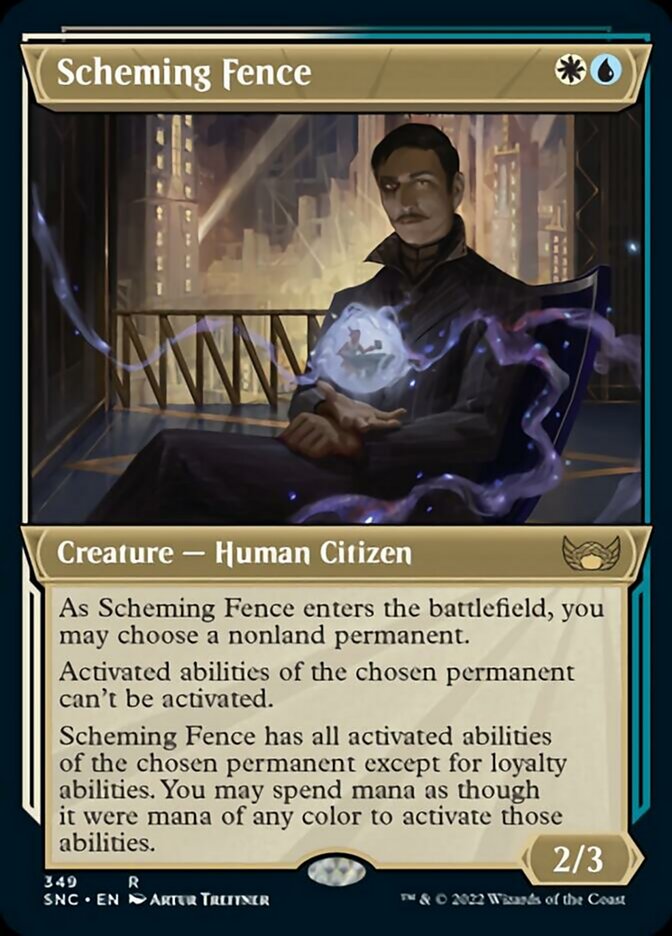 Scheming Fence (Showcase Art Deco) [Streets of New Capenna] - Magic: The Gathering - Card Brawlers | Quebec | Canada |