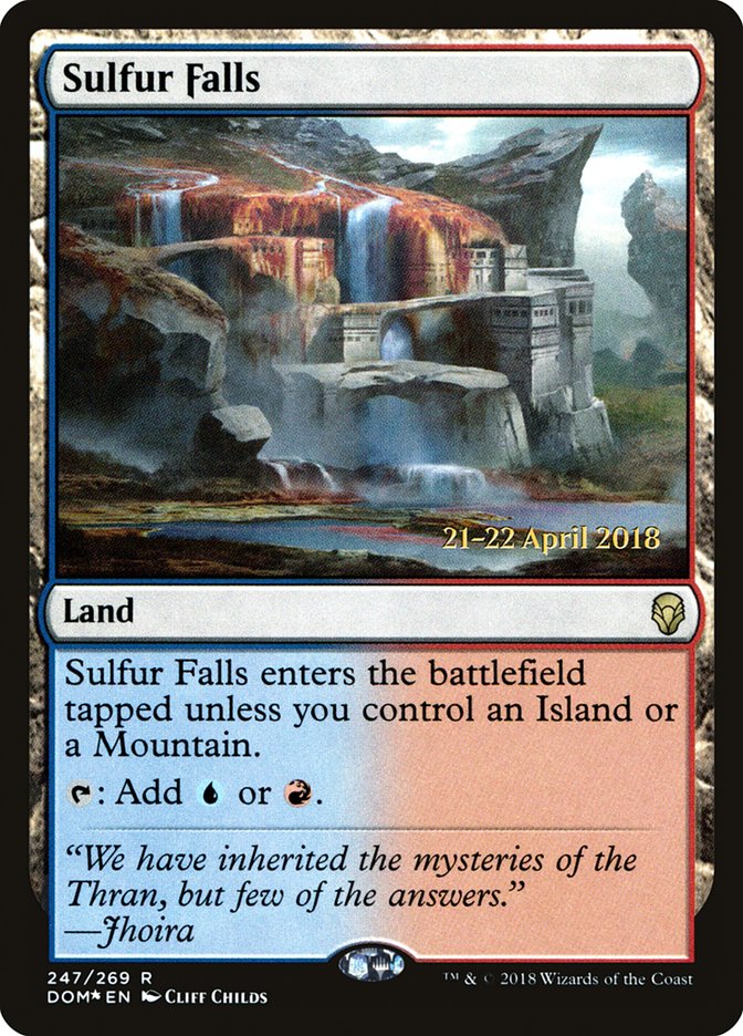 Sulfur Falls [Dominaria Prerelease Promos] - Magic: The Gathering - Card Brawlers | Quebec | Canada |
