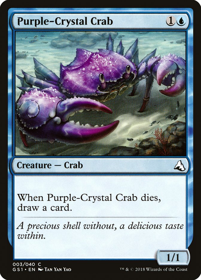 Purple-Crystal Crab [Global Series Jiang Yanggu & Mu Yanling] - Magic: The Gathering - Card Brawlers | Quebec | Canada |