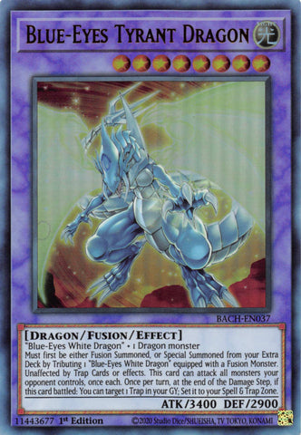 Blue-Eyes Tyrant Dragon [BACH-EN037] Ultra Rare - Yu-Gi-Oh! - Card Brawlers | Quebec | Canada |