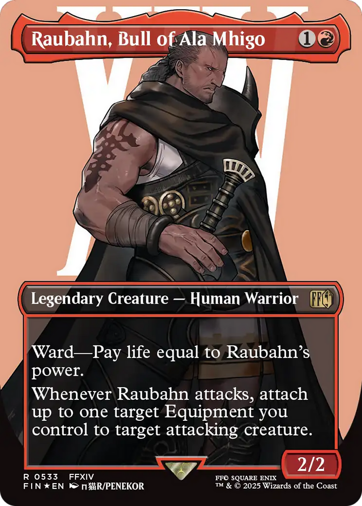 Raubahn, Bull of Ala Mhigo (Borderless) (Surge Foil) [FINAL FANTASY] - Magic: The Gathering - Card Brawlers | Quebec | Canada |