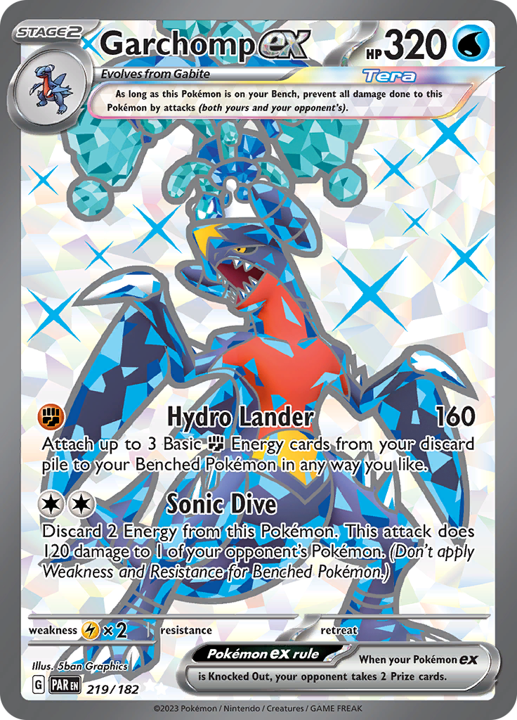 Garchomp ex (219/182) [Scarlet & Violet: Paradox Rift] - Pokémon - Card Brawlers | Quebec | Canada |