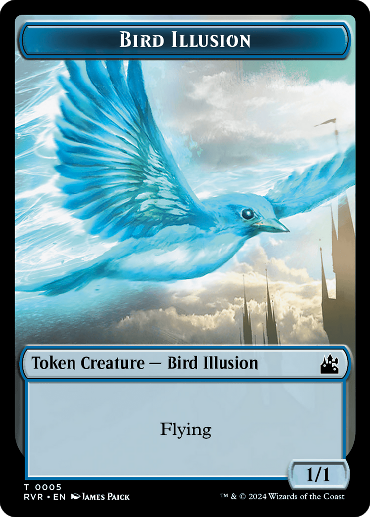 Bird // Bird Illusion Double-Sided Token [Ravnica Remastered Tokens] - Magic: The Gathering - Card Brawlers | Quebec | Canada |