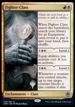 Fighter Class (Promo Pack) [Dungeons & Dragons: Adventures in the Forgotten Realms Promos] - Magic: The Gathering - Card Brawlers | Quebec | Canada |