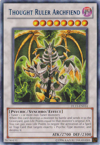 Thought Ruler Archfiend (Blue) [DL11-EN014] Rare - Yu-Gi-Oh! - Card Brawlers | Quebec | Canada |