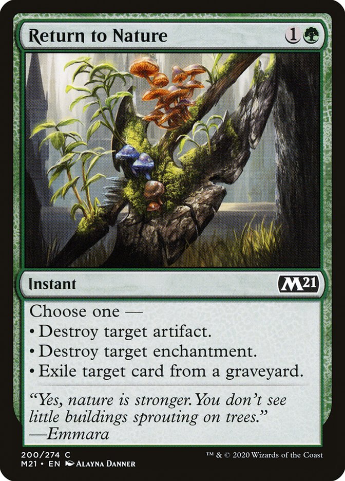 Return to Nature [Core Set 2021] - Magic: The Gathering - Card Brawlers | Quebec | Canada |