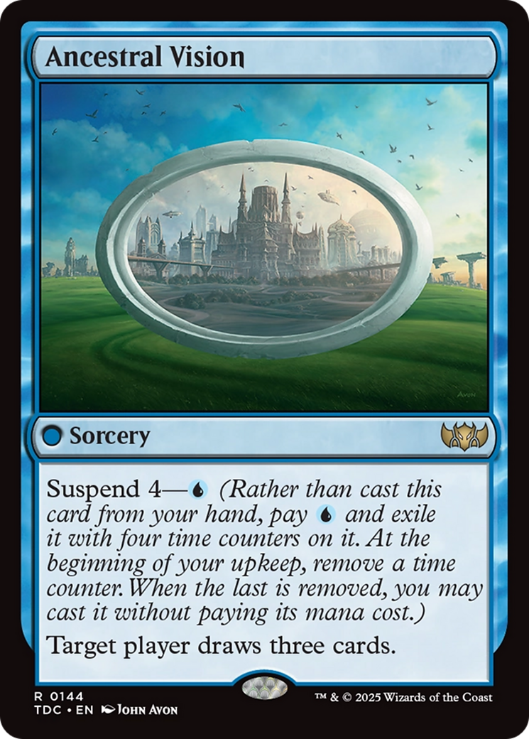 Ancestral Vision [Tarkir: Dragonstorm Commander] - Magic: The Gathering - Card Brawlers | Quebec | Canada |