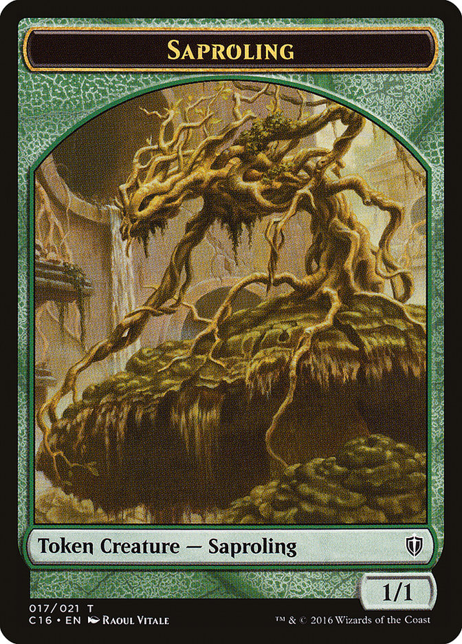 Saproling (016) // Saproling (017) Double-Sided Token [Commander 2016 Tokens] - Magic: The Gathering - Card Brawlers | Quebec | Canada |