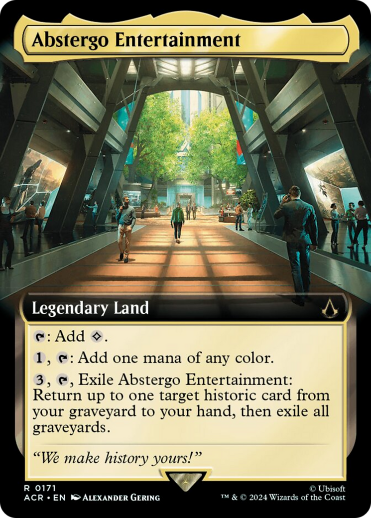 Abstergo Entertainment (Extended Art) [Assassin's Creed] - Magic: The Gathering - Card Brawlers | Quebec | Canada |