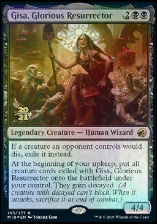 Gisa, Glorious Resurrector [Innistrad: Midnight Hunt Prerelease Promos] - Magic: The Gathering - Card Brawlers | Quebec | Canada |