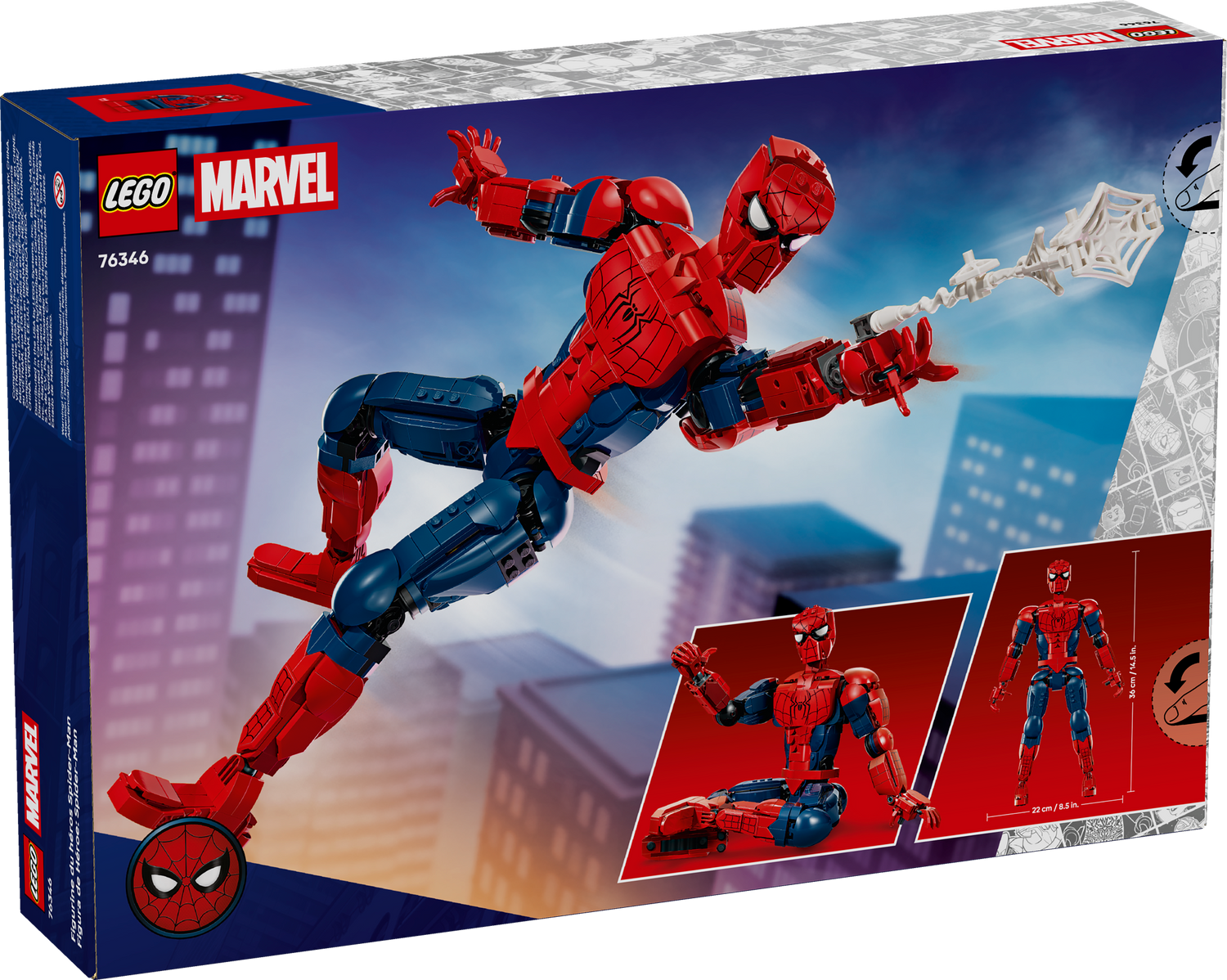 LEGO - Marvel - Spider-Man Hero Figure - Building Kit - 76346