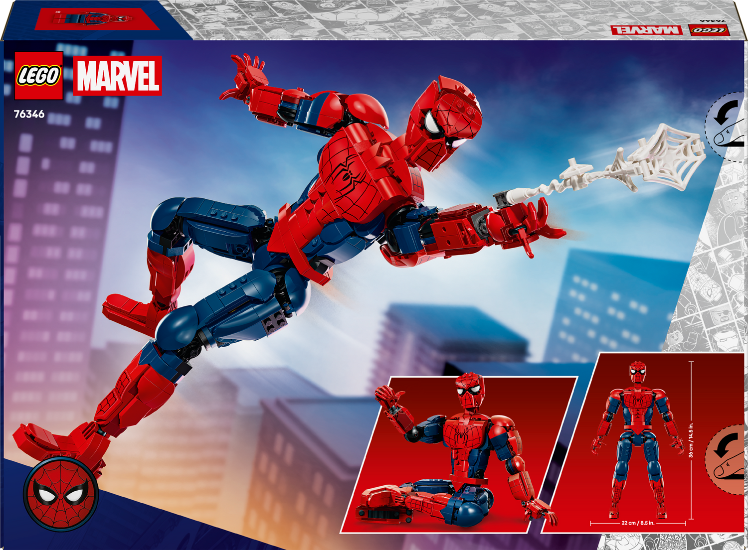 LEGO - Marvel - Spider-Man Hero Figure - Building Kit - 76346