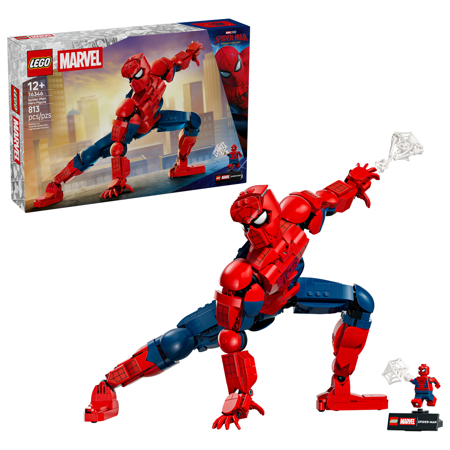 LEGO - Marvel - Spider-Man Hero Figure - Building Kit - 76346