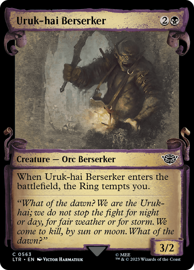 Uruk-hai Berserker [The Lord of the Rings: Tales of Middle-Earth Showcase Scrolls] - Magic: The Gathering - Card Brawlers | Quebec | Canada |